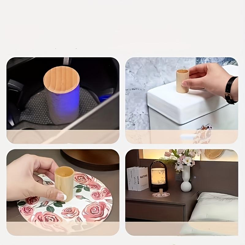 Wooden Aroma Diffuser Suitable For Homes, Offices, And Cars - Portable Solid Wood Decoration, Minimalist Design, Home Decor