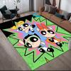 The Powerpuff Girls Illustrations Anti-slip Rug, Rectangular Carpet for Living Room, Bedroom and Sofa Zone
