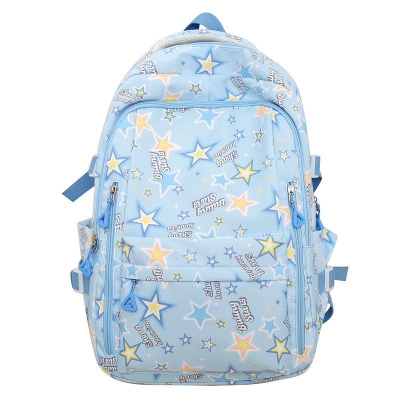 New Schoolbag Small Fresh Cute Girl Ins Japanese Cartoon Graffiti Junior High School High School Students Large Capacity Backpack