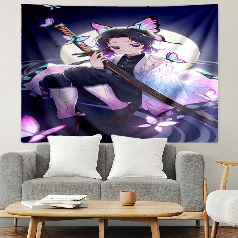 1PC Vibrant Anime Characters K-pop music group Tapestry Accessories for Bedroom,Livingroom, dormitory Room Wall Decor Fan Birthday Gifts