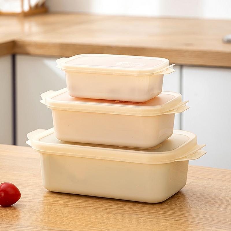 1/3 Pcs Refrigerator Food Sealed Crisper Containers Fresh Fruit Vegetables Steak Meat Storage Box Organizer Kitchen Accessories