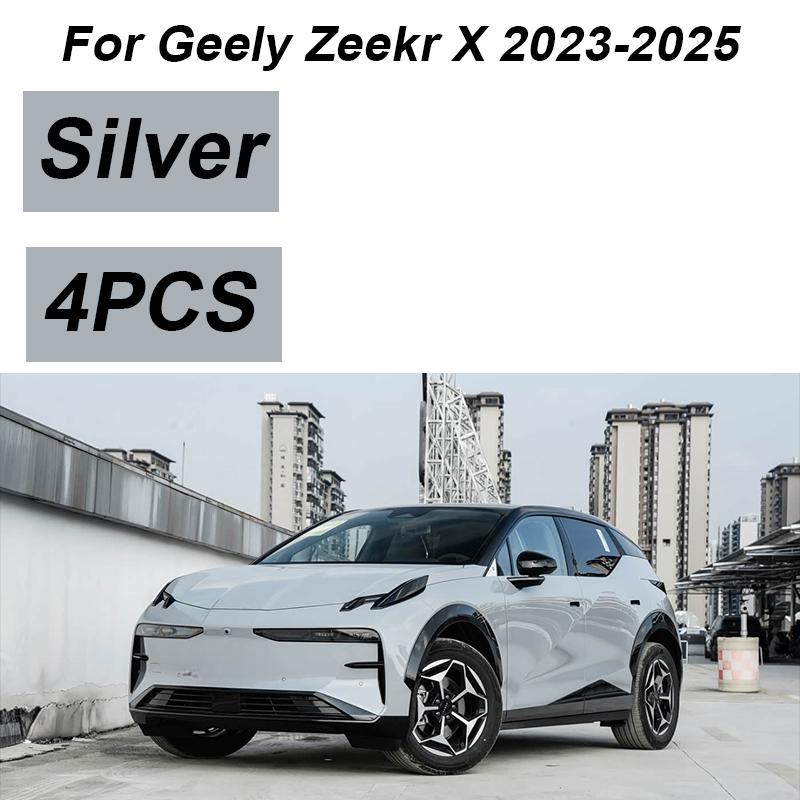 4 Stück lackiert für Geely Zeekr X 2025 Zubehör 2024 Auto Frontschmutzfänger Spritzschutz Hinterkotflügel Räder Autozubehör