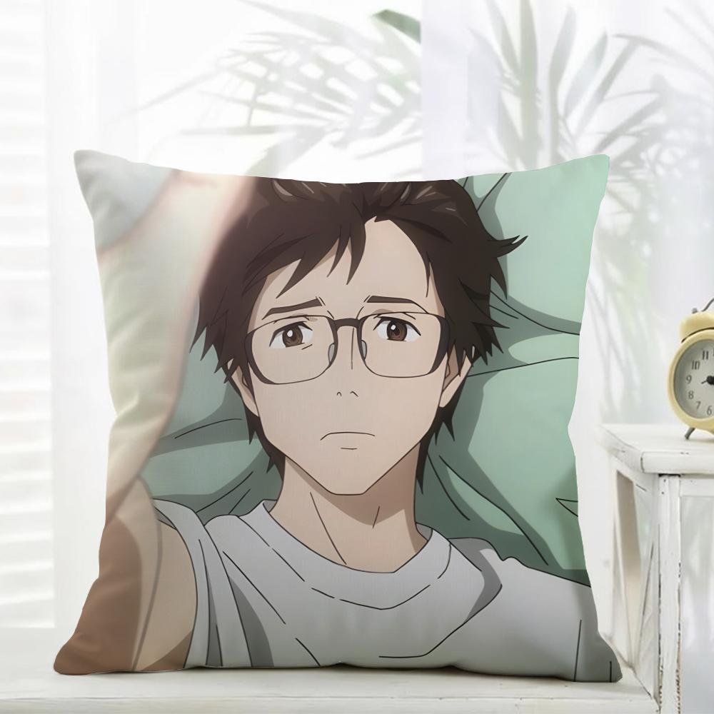 Casual Fashion PParasite Anime Cushion Cover Daily Washable Linen Pillowcase Soft  for Sofa Bed Home Room Decor