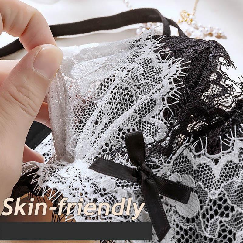 Verstellbarer, geraffter BH für Damen ohne Stahlring, geschlossene Brust, Anti-Durchhang, sexy Spitzen-BH, atmungsaktives und dünnes Bralette