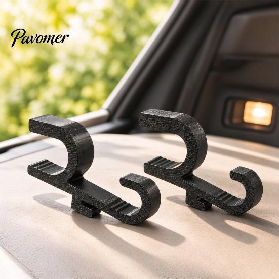 Auto Trunk Organizer Hooks 2Pcs Car Umbrella Hook, 3D Printed SUV Cargo Hooks, Vehicle No‑Drill Rear Hatch Storage Hanger for Hanging Bags,
