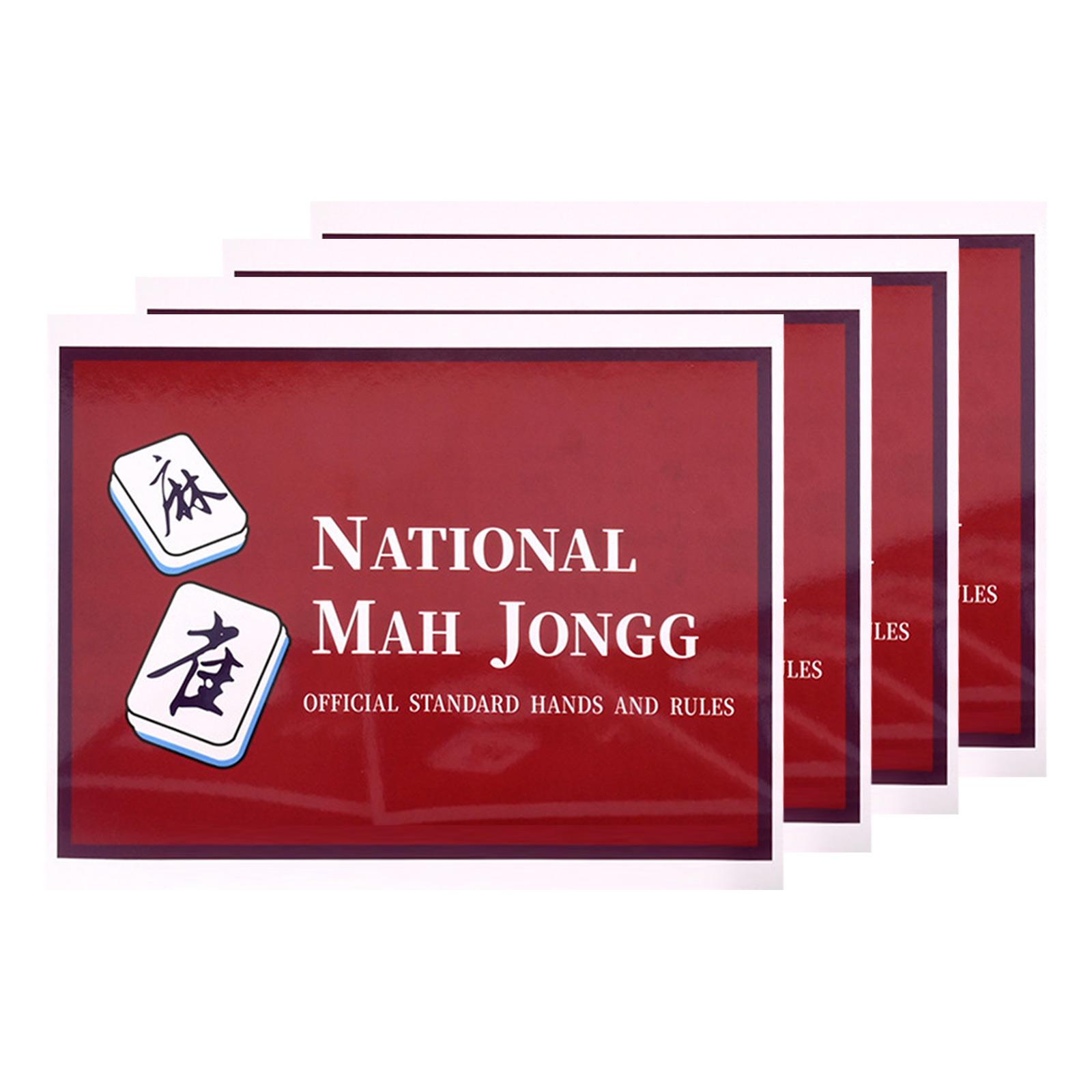 4 Rules Cards - Large Print - Easy Rules Guide For Beginners One Size красный