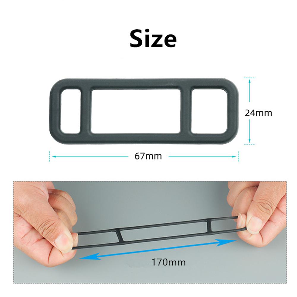 4pcs 67MM Driving Recorder Fixed Bandage Strap Silicone Fit for DVR