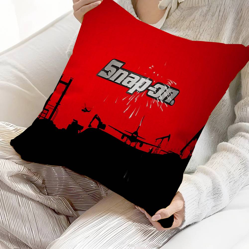 SSnapS On LOGO Cushion Cover Pillow Cover Decor Pillowcase Printed Cushion Case For Couch