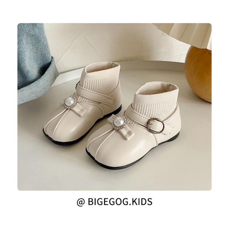 Baby Girl Fleece Lined Princess Ankle Boots Toddler Walker Shoes