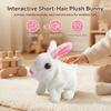 Electric Plush Rabbit Toy with Walking Talking Features for Kids Interactive Pet Simulation