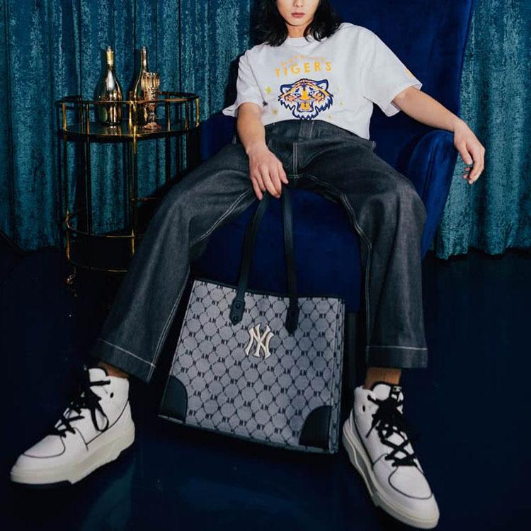 New MLB Drop Shoulder Sleeve T Shirt Unisex White 3ATSC2021-46WHS