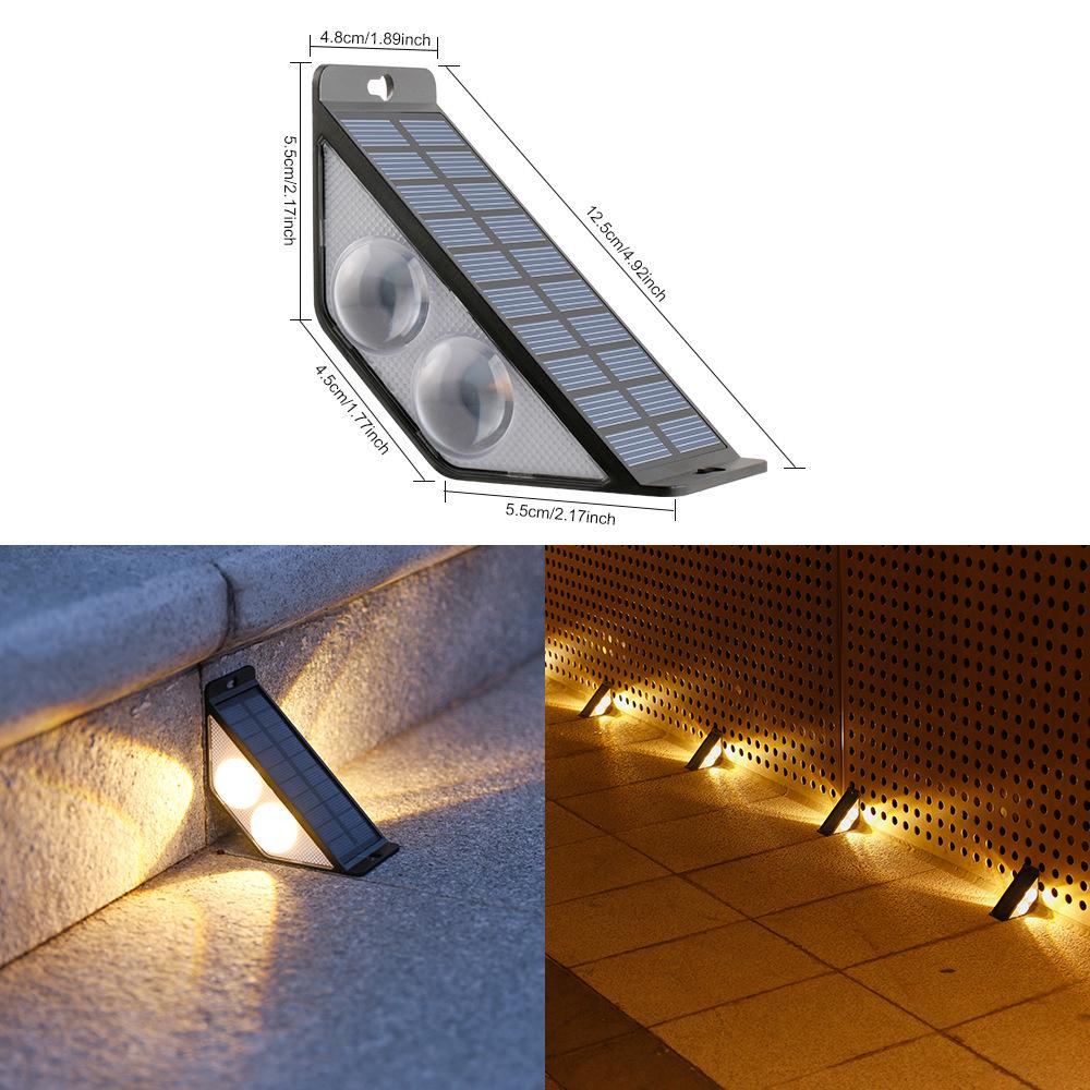 Rainproof Solar Step & Pathway Lights for Outdoor Courtyard
