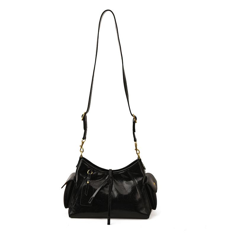 Fashionable Vintage Niche Underarm Bag Women's Bag Autumn New Suede Shoulder Bag Simple Commuter Bag