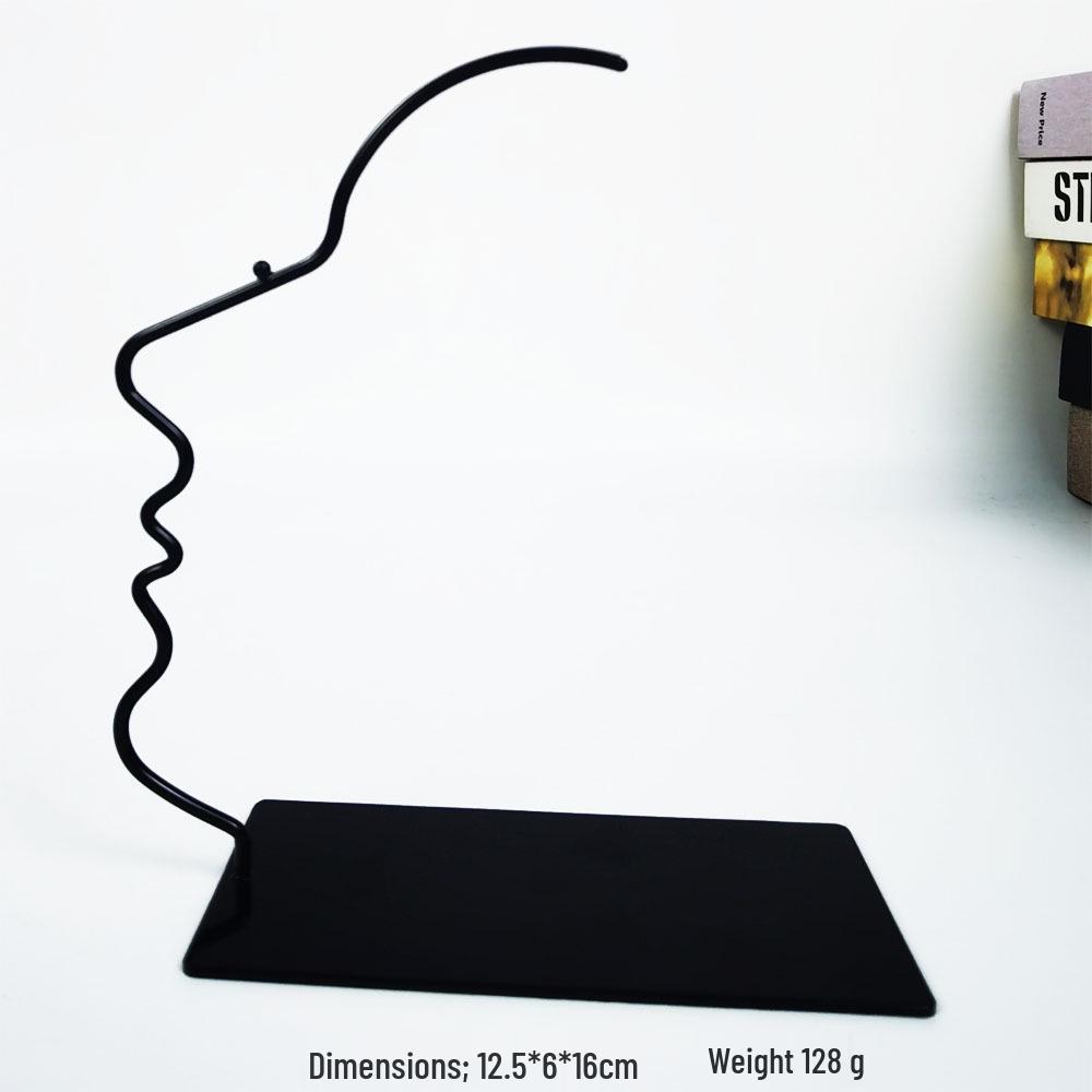 Minimalist Wrought Iron Glasses Stand - Stable Desktop Display