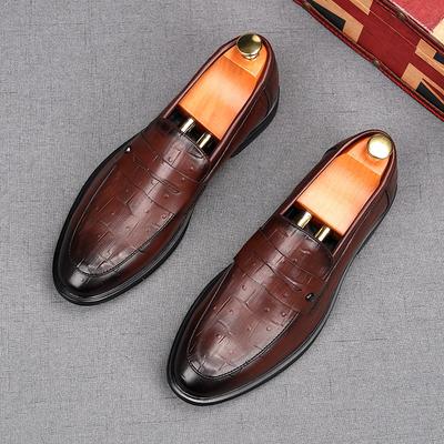 Mode Mode Penny Loafers Herren Schwarz Braun Lackleder Oxford Flats Freizeitschuhe Männlich Homecoming Hochzeitskleid Zapatillas Hombre