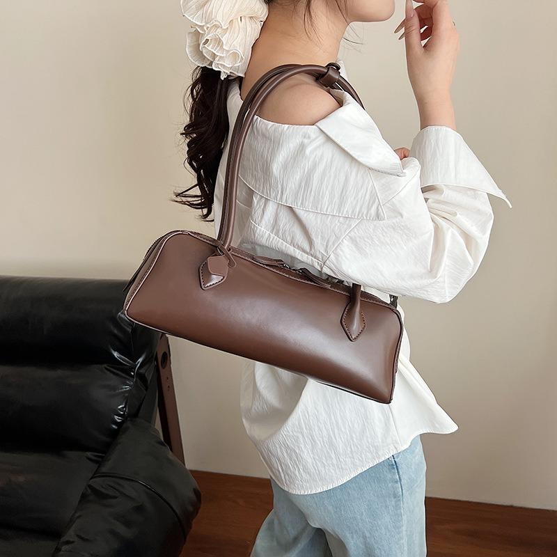 Women's bag  new sausage bag long handle baguette bag niche retro underarm bag women's portable shoulder bag