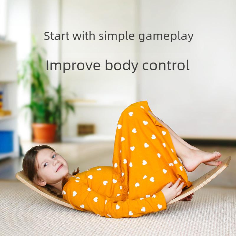 CPC Wooden Indoor Seesaw: Sensory Balance and Bending Toy for Children, Double Interactive Play Equipment