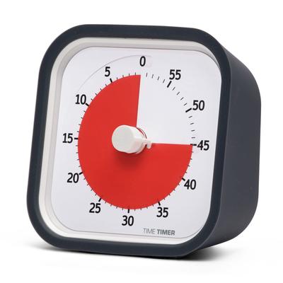 TIME TIMER MOD 9cm 60 Minutes Time Timer Mod Charcoal Gray Time Management Genuine Product (with Cover) TTM9-W