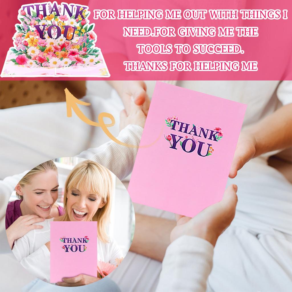 Creative 3D Mother's Day Greeting Card HAPPY MOTHER'S DAY Paper Sculpture Birthday Wishes Message Card