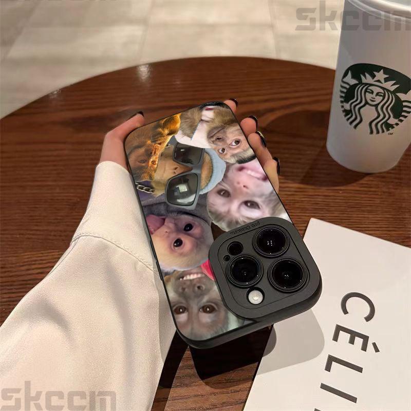 Lustige Kreative Affenmuster Hülle Für Samsung Galaxy S25 S24 Ultra S23 Plus S22 S21 FE S20 A55 A54 A15 A35 Stoßfeste Hülle