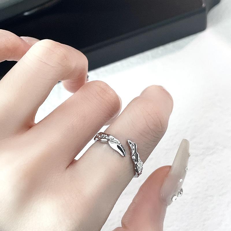 Niche Design, High-End Sense Of Love, Zircon Combination, Stacked Open Ring, Cold Wind Index Finger Ring, Personalized Woman