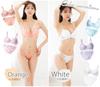 Chica Hurra White B65 Bra and Panty White Petite Small Cup Bra and Panty Beautiful White Lace White Bra and Panty Cute White Underwear Women's Set,
