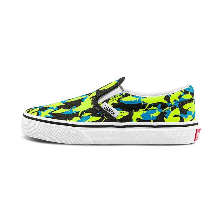 Vans Slip-On Durable Low-Top Kids Skate Shoes Kids sneaker Green Blue Black VN0A5KXM7T7