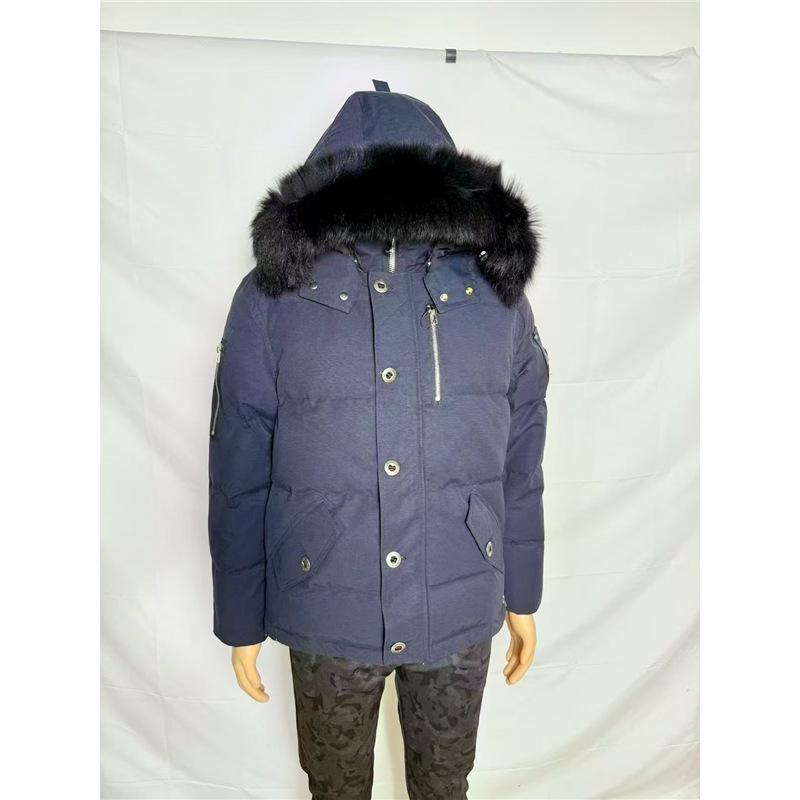 3Q Kleine Schere Winter Daunenjacke mit Fuchsfellkragen - Herrenmodell 06 / Damenmodell 05