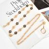 European and American Rose Flowers Women's Decorative Waist Chain Metal Elegant Light Luxury Versatile Skirt Accessories Chain