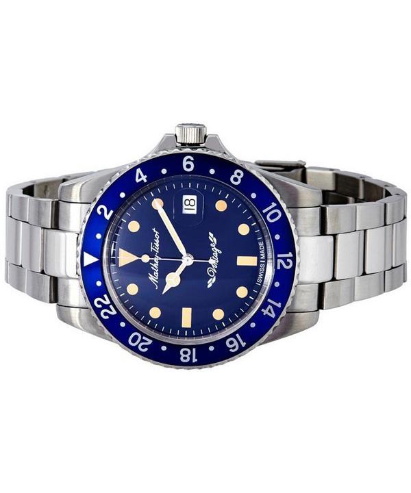 Mathey-Tissot Mathy Vintage Automatic Stainless Steel Blue Dial H901ATBU 100M Men's Watch