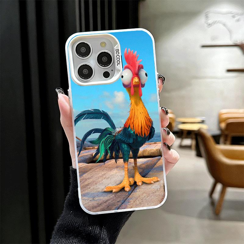 

Chicken Hen Rooster Shockproof Phone Case for iPhone 17 Air 16 16E 15 Pro Max 14 Plus 13 Mini 12 Back Cover Anti Fall Fundas iPhone 12 Pro Max