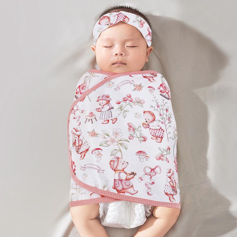Anti-Startle Baby Swaddle Blanket, Summer Style, Pure Cotton Newborn Sleep Sack