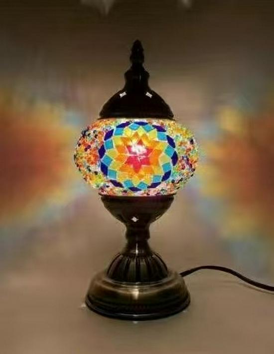 Bohemian Turkey Style Table Lamp - LED Night Light for Bedroom, Study, or Dining