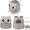 Electronic Owl Counting Piggy Bank Cute Animal Shape Automatic Saving Gifts Pot