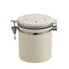 304 Stainless Steel Coffee Storage Can with Vent Valve, Sealed for Freshness