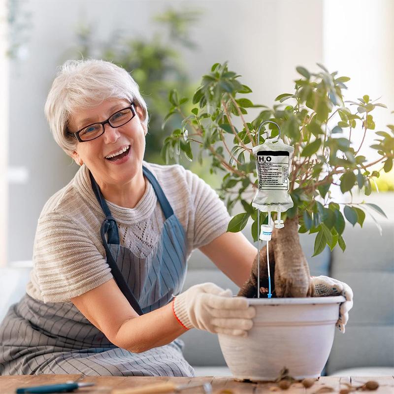 350ML Automatic Plant Watering Drip Bag Adjustable Water Outlet Speed Lazy Self Watering Devices for Potted Plants