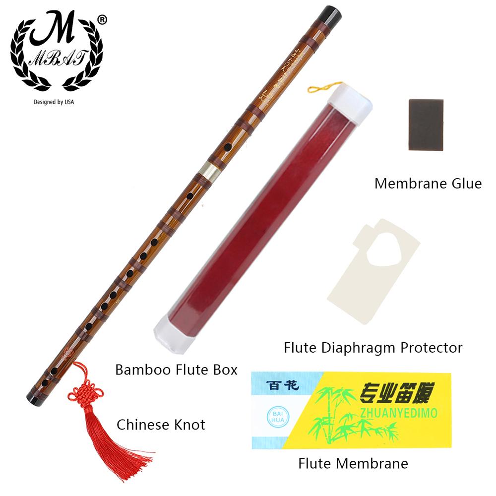 M MBAT Hochwertige Bambusflöte Professionelle Holzblasinstrumente C D E F G Tonart Chinesische Dizi Querflöte Pfeife