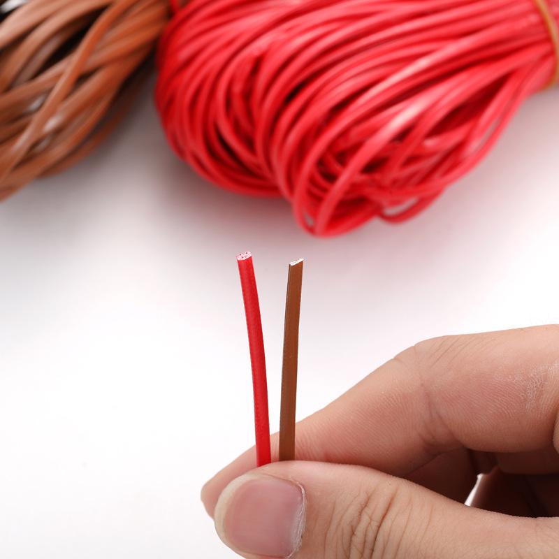 2mm Hand Diy Woven Flat Pu Leather String Material for Jewelry Necklace Making