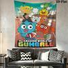 Gumball Wall Hanging Printed Fabric Blanket Decorative Tapestries for Bedroom Living Room Home Decor