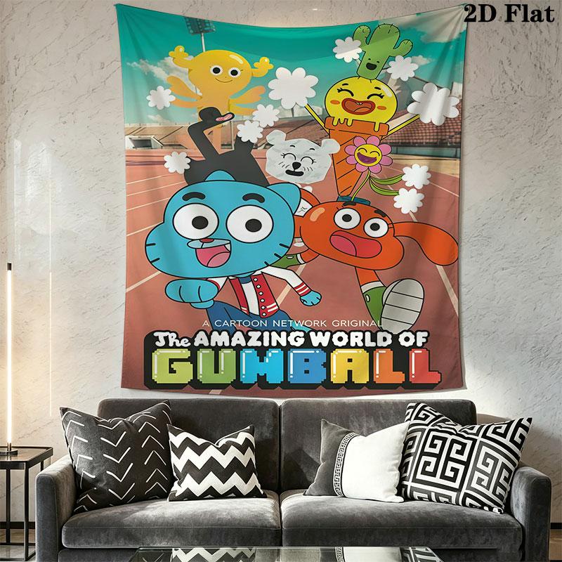 Gumball Wall Hanging Printed Fabric Blanket Decorative Tapestries for Bedroom Living Room Home Decor