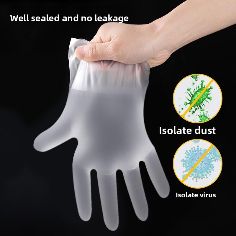 Food-grade Disposable Thick Transparent Highly Elastic Non-breakable Non-stained Boxed TPE Gloves