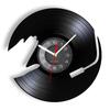 DJ Müzik Vinil Kayıt LP Duvar Saati Izle 3D Gece Lambası Parti Dans Salonu Dekor Vintage Timepiece Müzik Kulübü DJ için Hediye