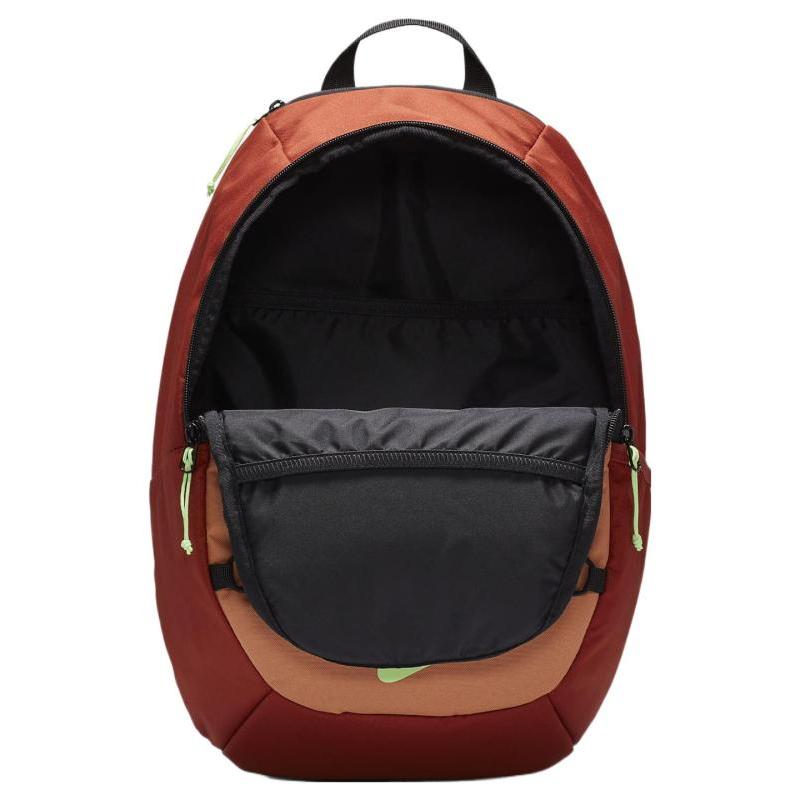 Nike Stoffrucksack Regular Unisex Dunkelorange & Amberbraun & Explosionsgrün Gelb Leicht Casual DV6246-832