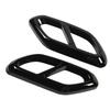 1Pair Exhaust Pipe Muffler Cover Decorative Strong Protection Car Exhaust Pipe Cover Replacement for Benz GLC‑Class