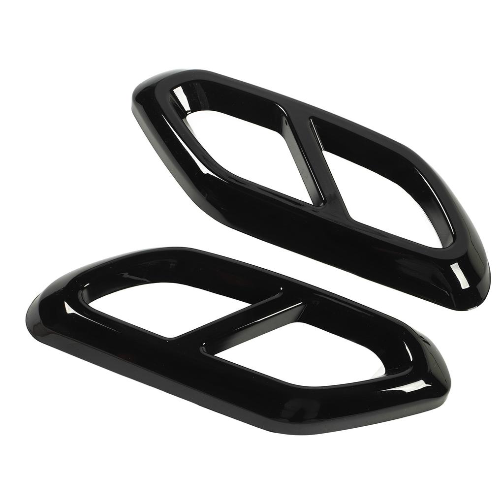 1Pair Exhaust Pipe Muffler Cover Decorative Strong Protection Car Exhaust Pipe Cover Replacement for Benz GLC‑Class