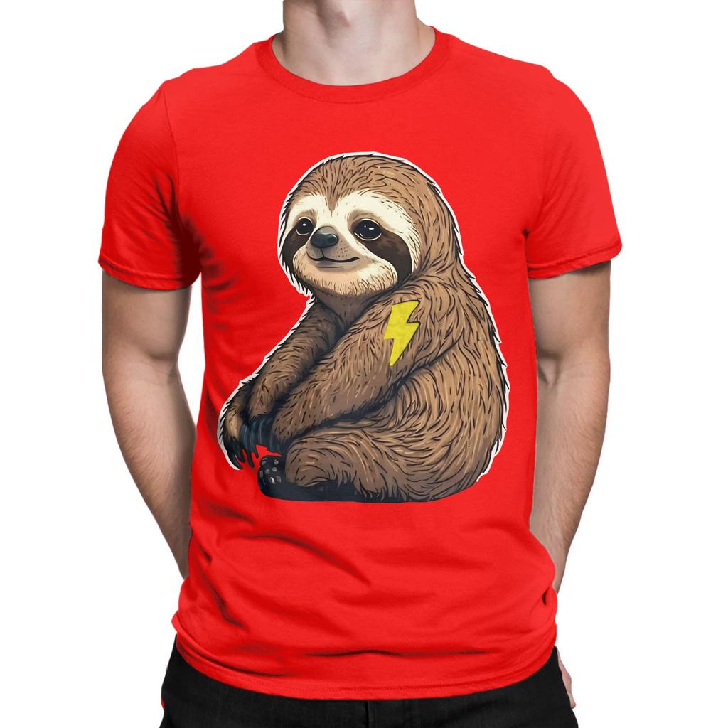 Sloth Flash Funny 100 Cotton Tshirt Sloth Flash Tops Tees For Unisex
