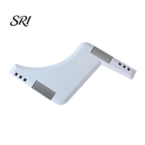 Gentle Teeth Beard Comb Men Shaper Tool Lineup Guide Professional Facial Hair Goatee Whisker Styling Trimming Edging Shaping Template Stencil Barber белый