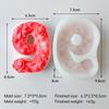 DIY Digital Shape 2 3 7 9 Silicone Candle Mold Lily Peony Rose Flower Number Plaster Molds Arabic Number Resin Decoration Mould