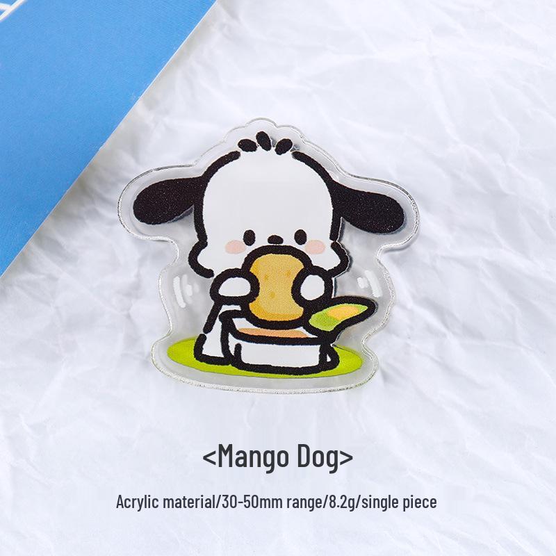 Cute Cartoon Double-Sided Acrylic Memo Clips - Transparent Small Stationery Clips for Journals and Office Bills