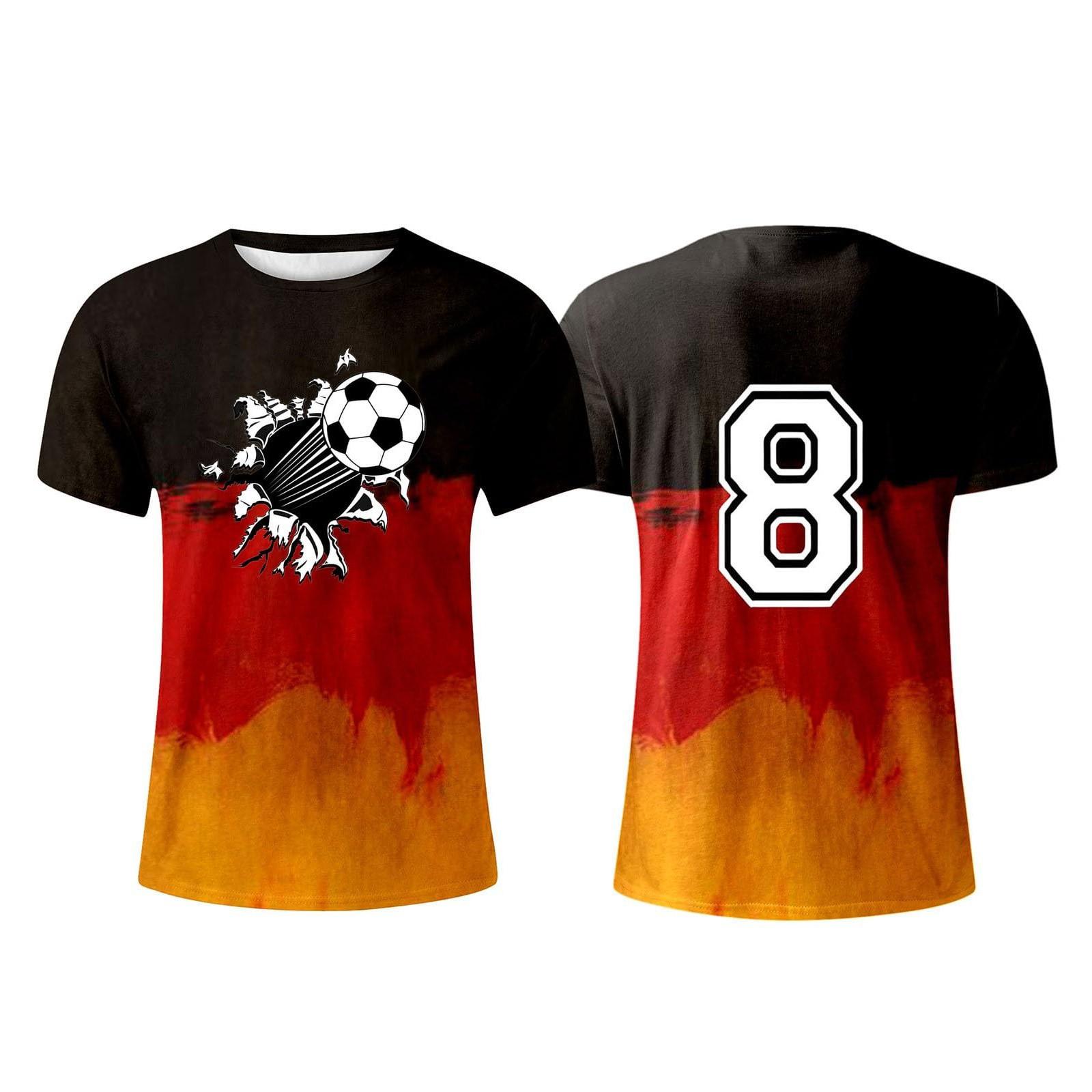 

Men s Printed T-Shirt Men s Loose Casual Short Sleeve Top XL жовтий
